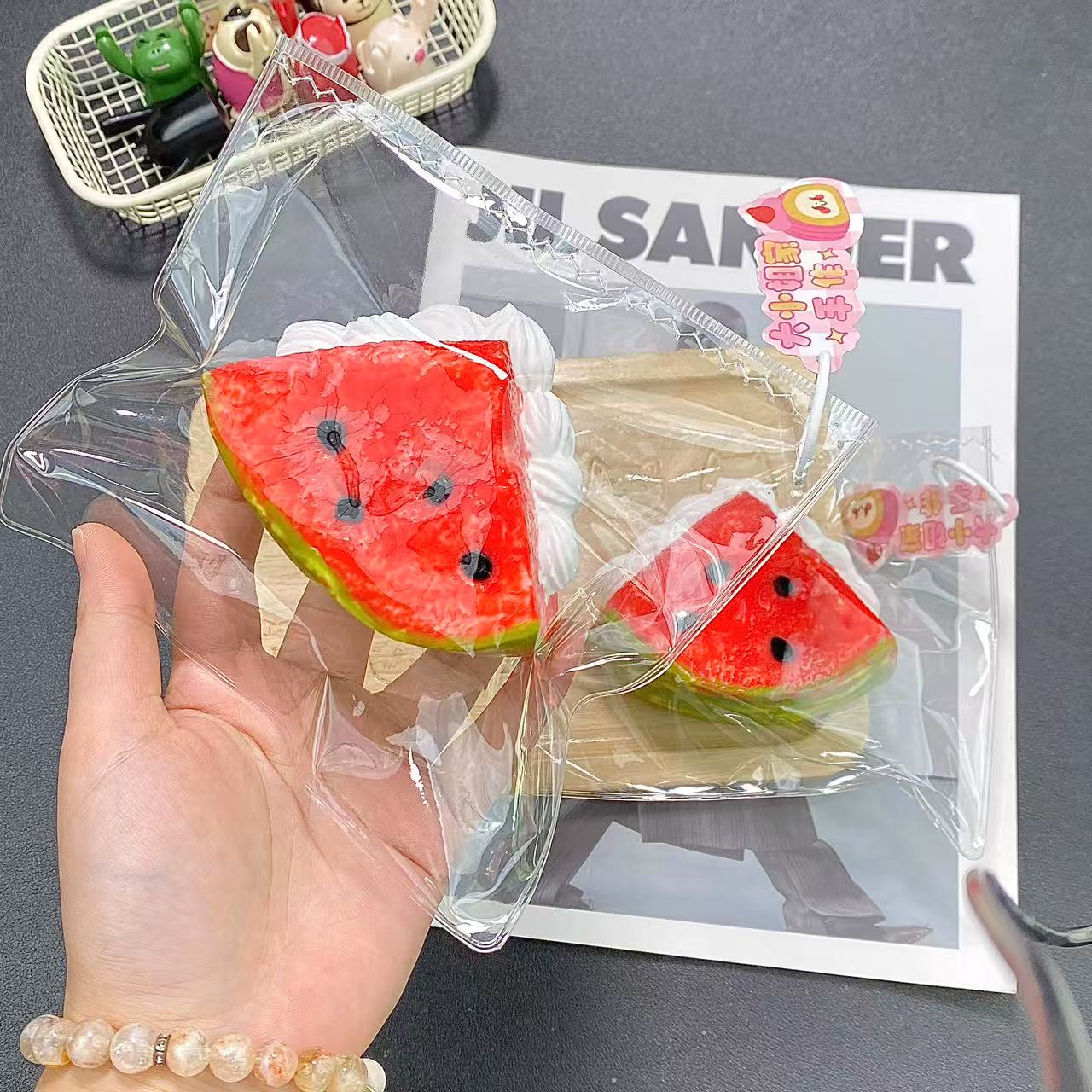 Watermelon with Yogurt Filling
