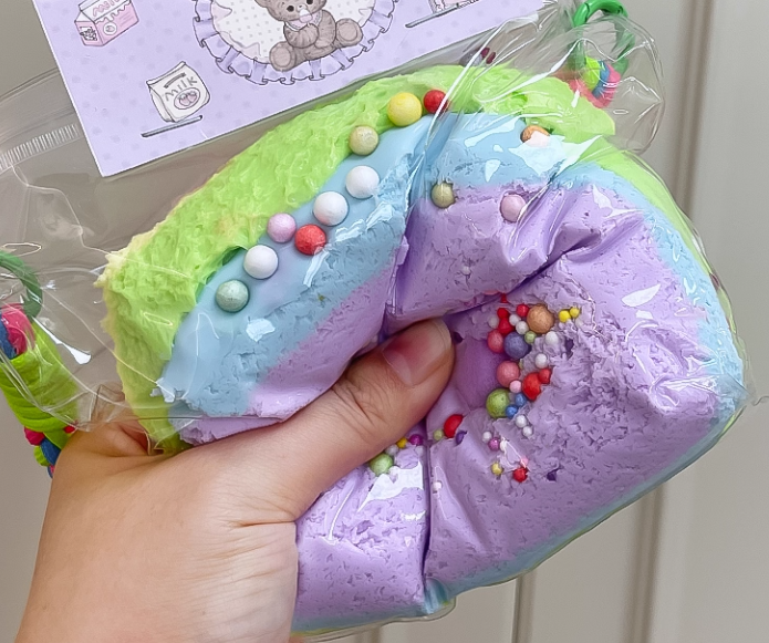 Rainbow Three-Layer Large Toast