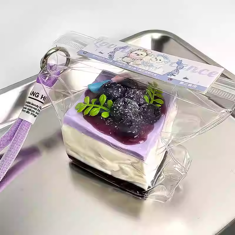 Blueberry Cream Square Cake