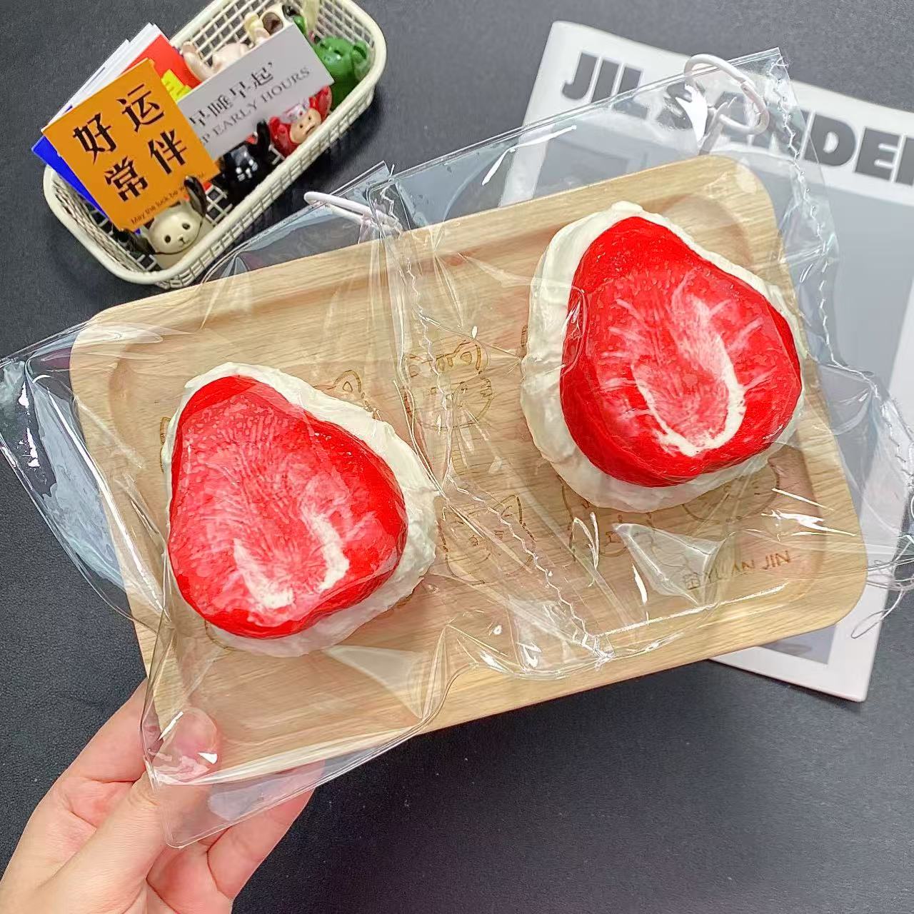 Strawberry with Yogurt Filling