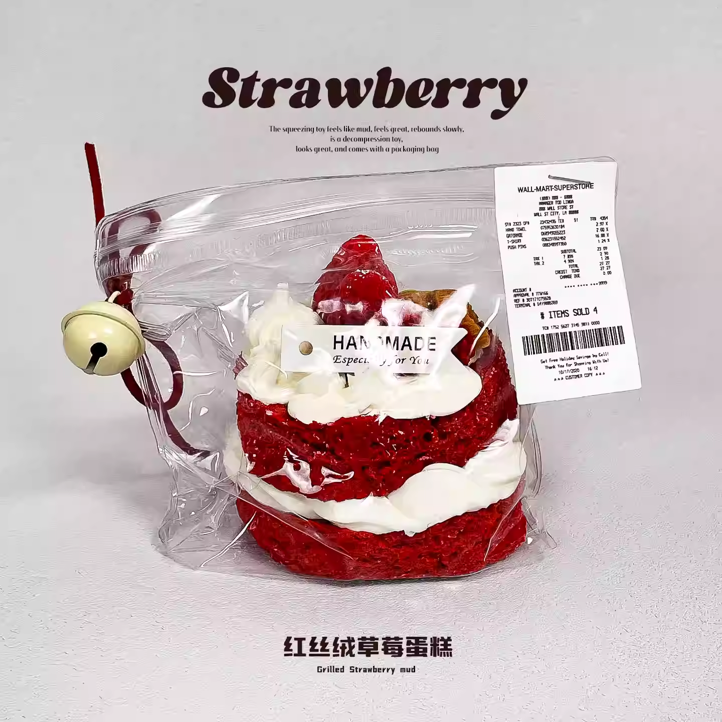 Red Velvet Strawberry Cake