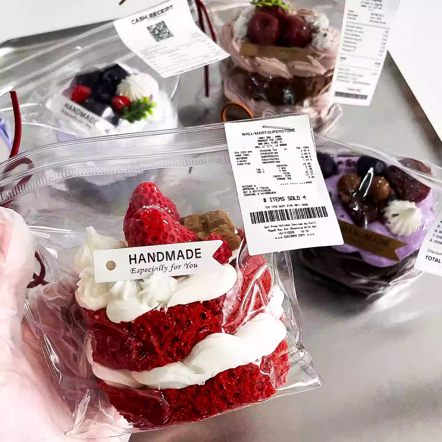 Red Velvet Strawberry Cake
