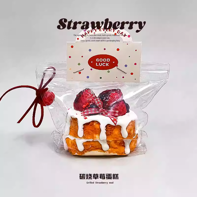 Charcoal-Grilled Strawberry Cake
