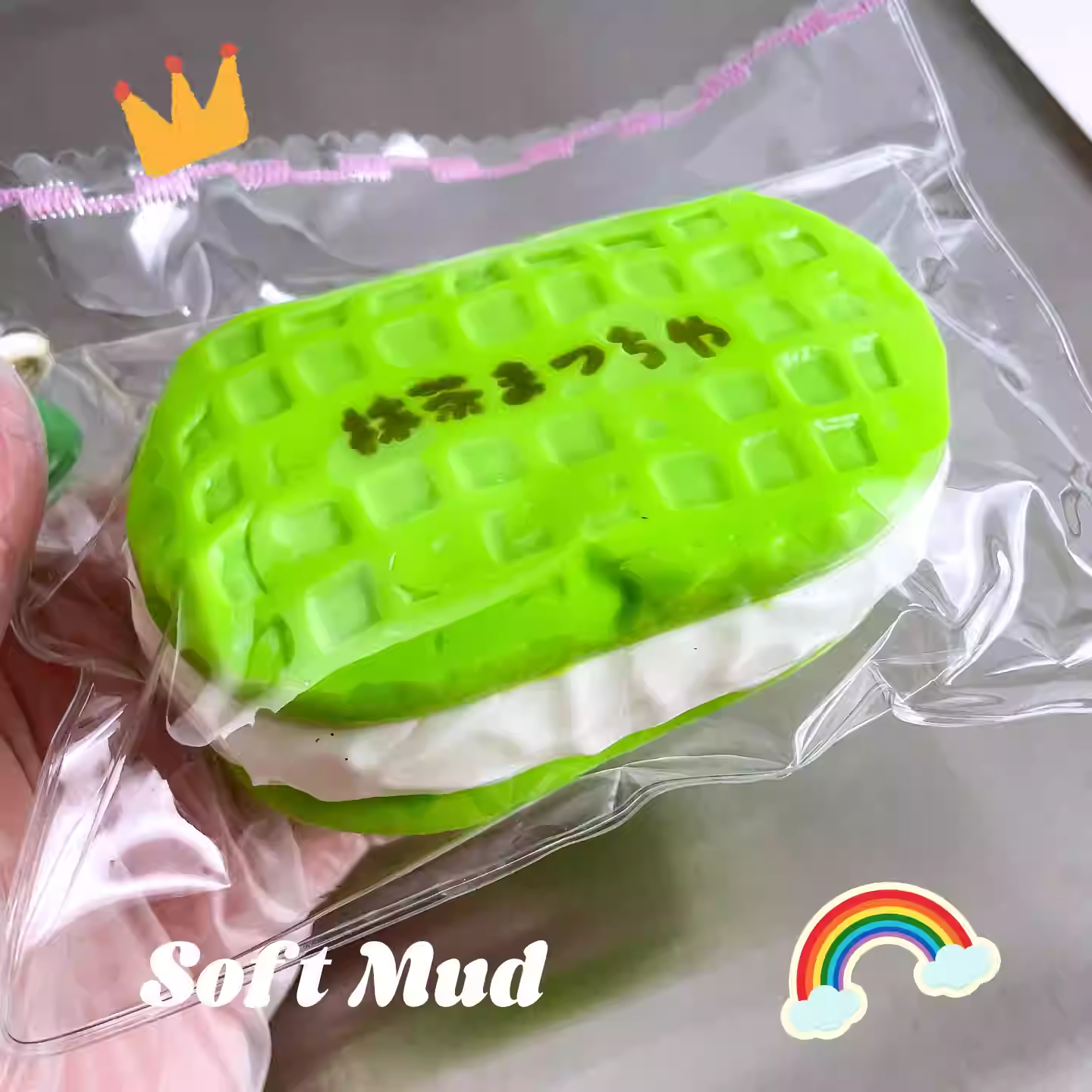 Matcha Waffle Cookies