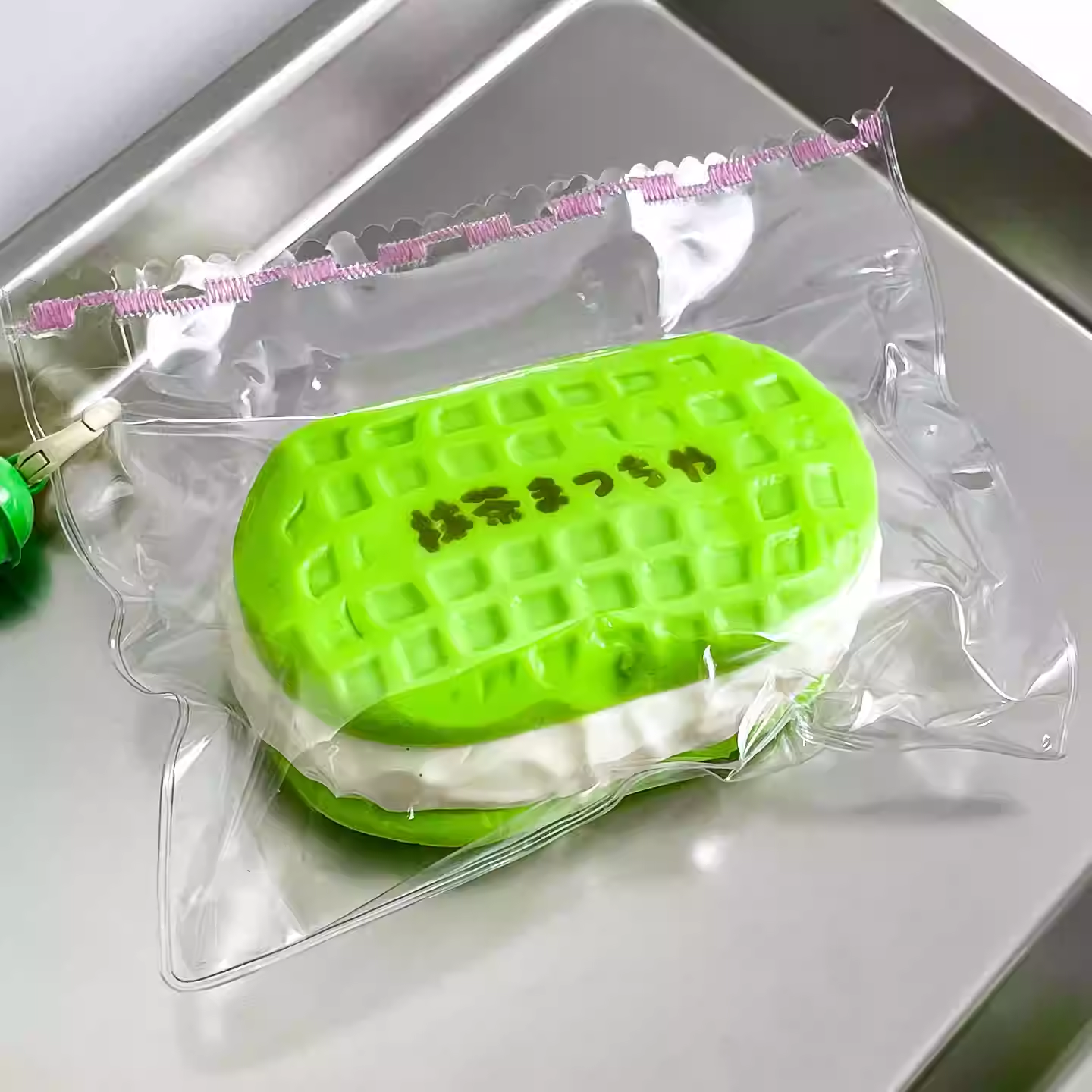 Matcha Waffle Cookies