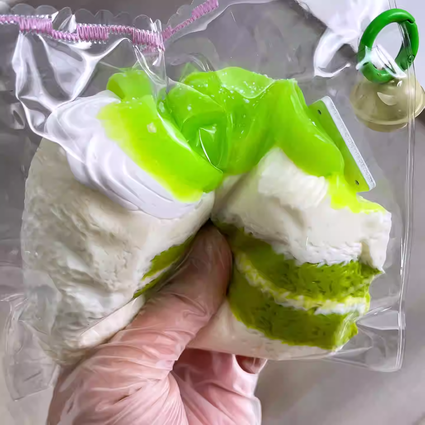 Green Grape Jam Triangle Cake
