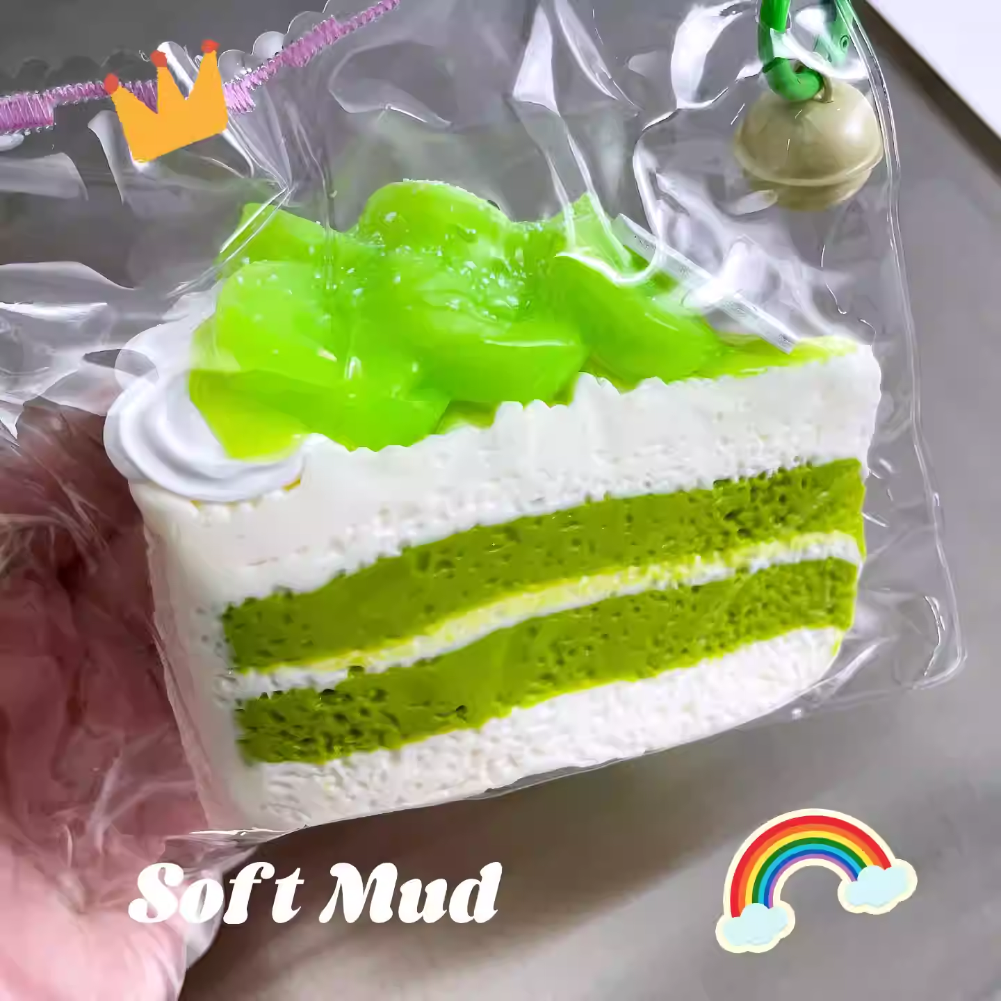Green Grape Jam Triangle Cake