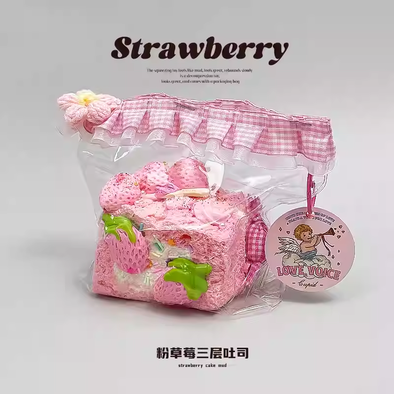 Pink Strawberry Toast