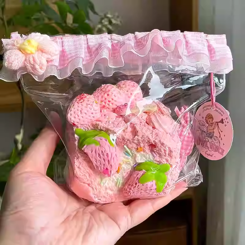 Pink Strawberry Toast