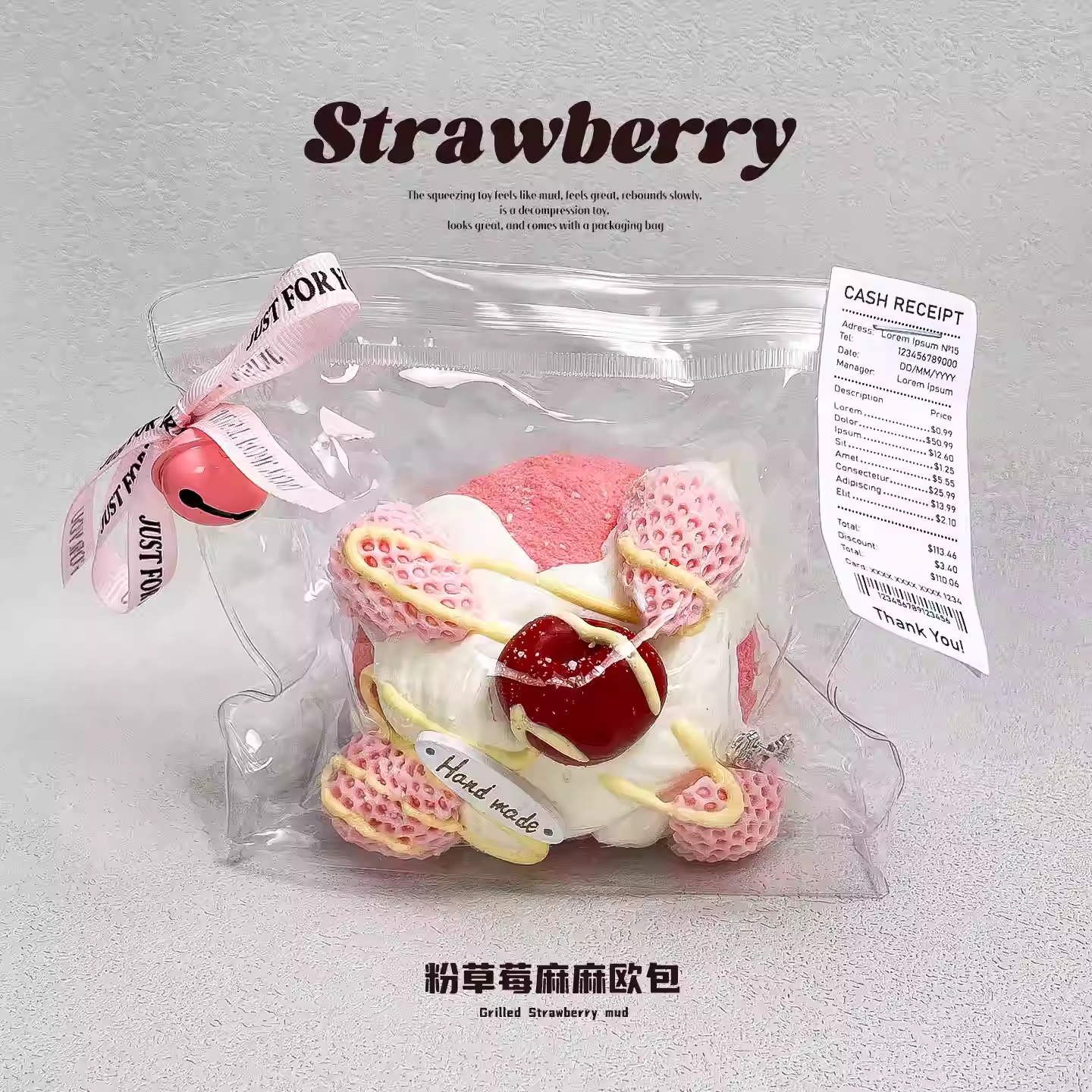 Pink Strawberry Sesame European Bread