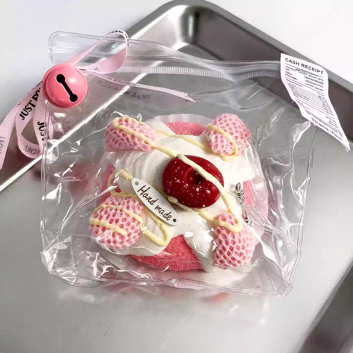 Pink Strawberry Sesame European Bread