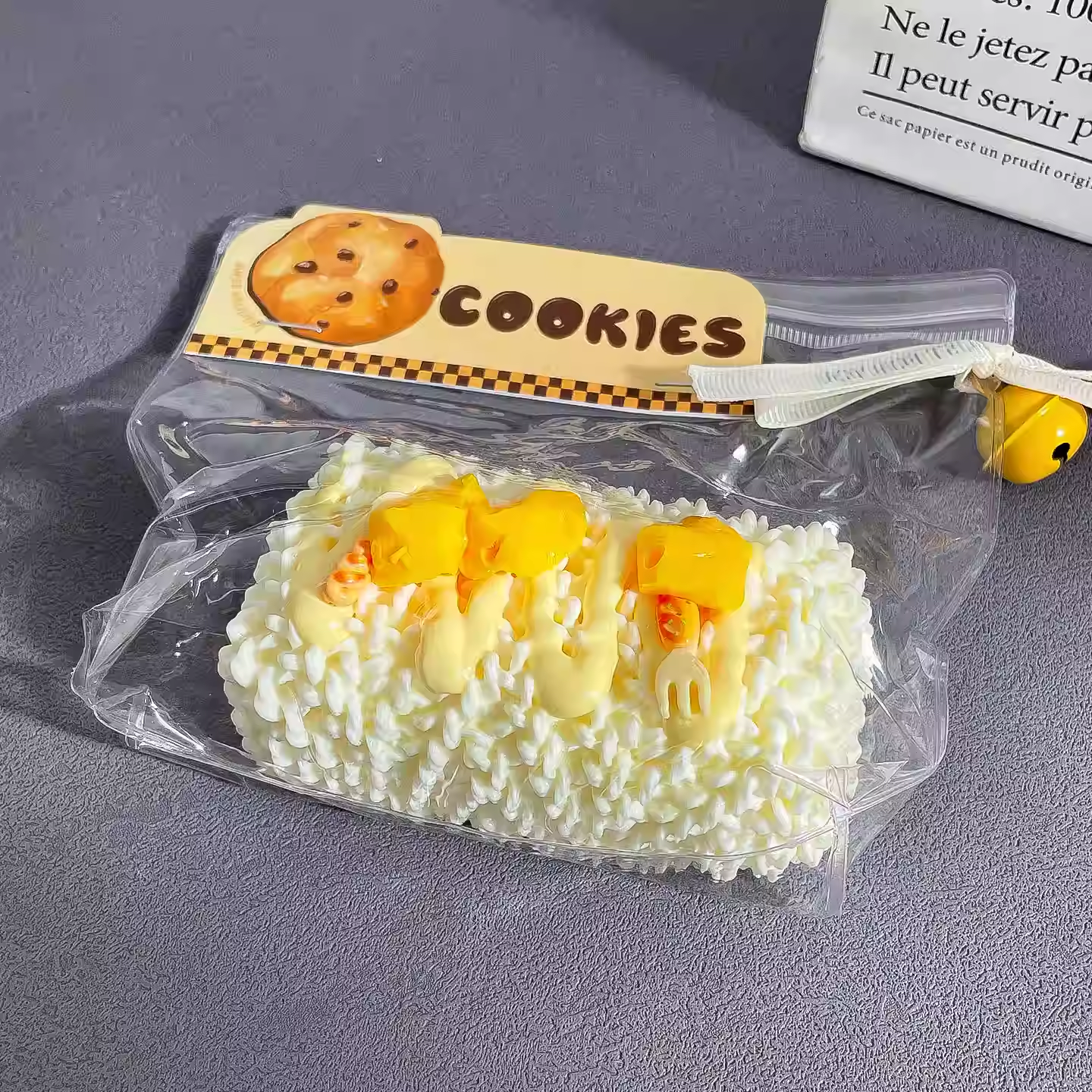 Cheese Long Strip Knitted Bag