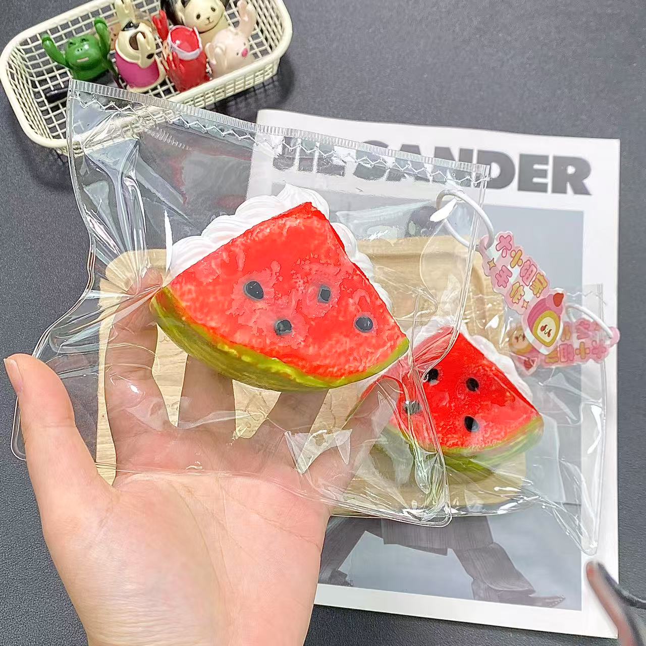 Watermelon with Yogurt Filling
